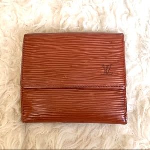 Louis Vuitton Brown Epi Leather Elise Wallet